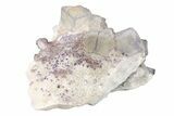 Purple Edge Fluorite Crystal Cluster - Qinglong Mine, China #205299-1